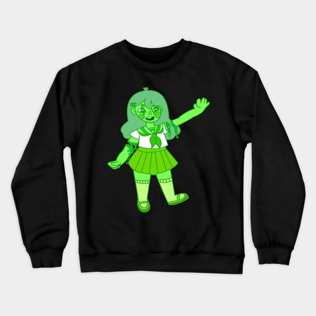 Gore Girl (Green) Crewneck Sweatshirt by babyshoujo